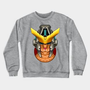 Gundam Cats: Helm Wearing Feline Fashion 2 Crewneck Sweatshirt